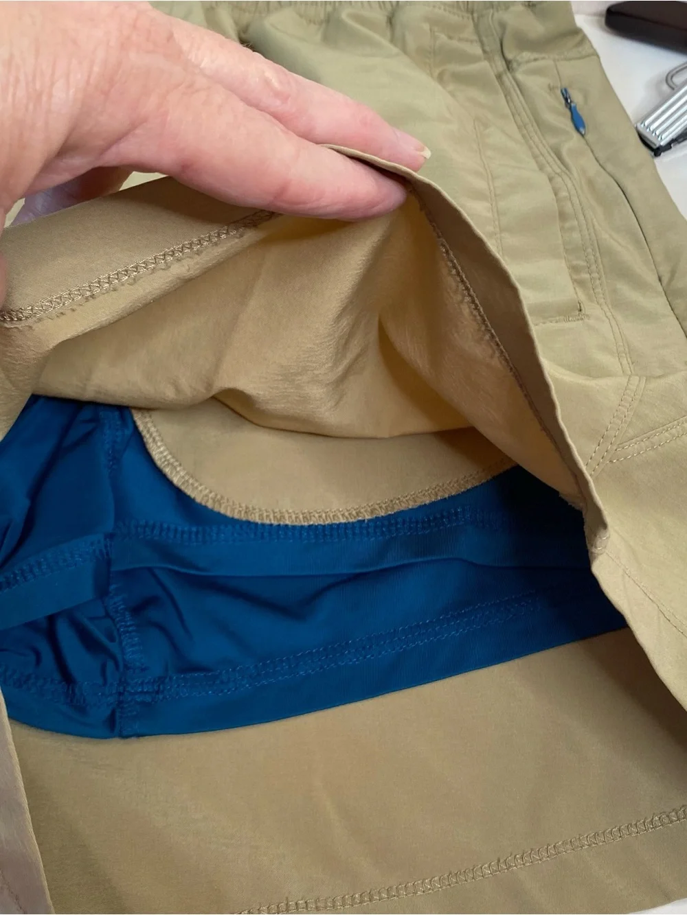 Freeballers By Meripex Apparel Men's Active Lined Khaki Shorts 6” Inseam XL